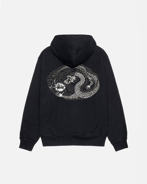 MOSAIC DRAGON HOODIE PIGMENT DYED