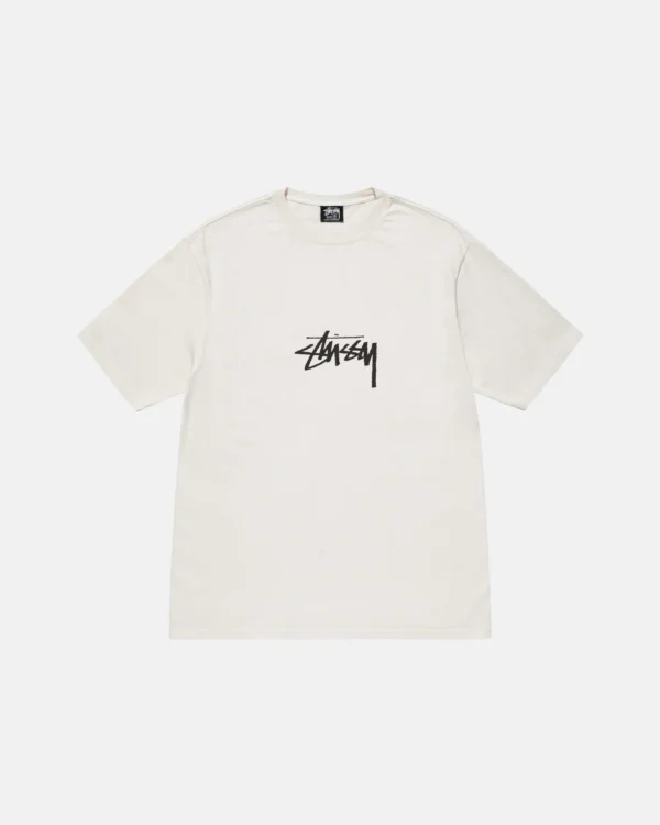 SMALL STOCK TEE PIGMENT DYED WHITE