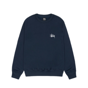 BASIC STUSSY CREW PIGMENT DYED BLUE