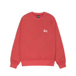 BASIC STUSSY CREW RED