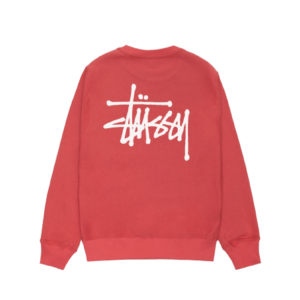 BASIC STUSSY CREW RED