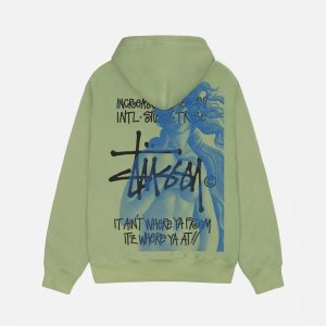 IST VENUS ZIP HOODIE MOSS