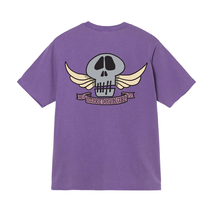 SKULL WINGS PIGMENT DYED TEE