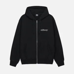 SS LINK ZIP HOODIE BLACK