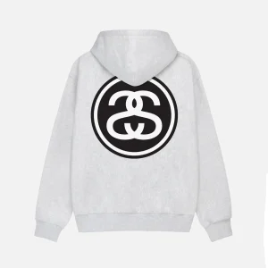 SS LINK ZIP HOODIE WHITE