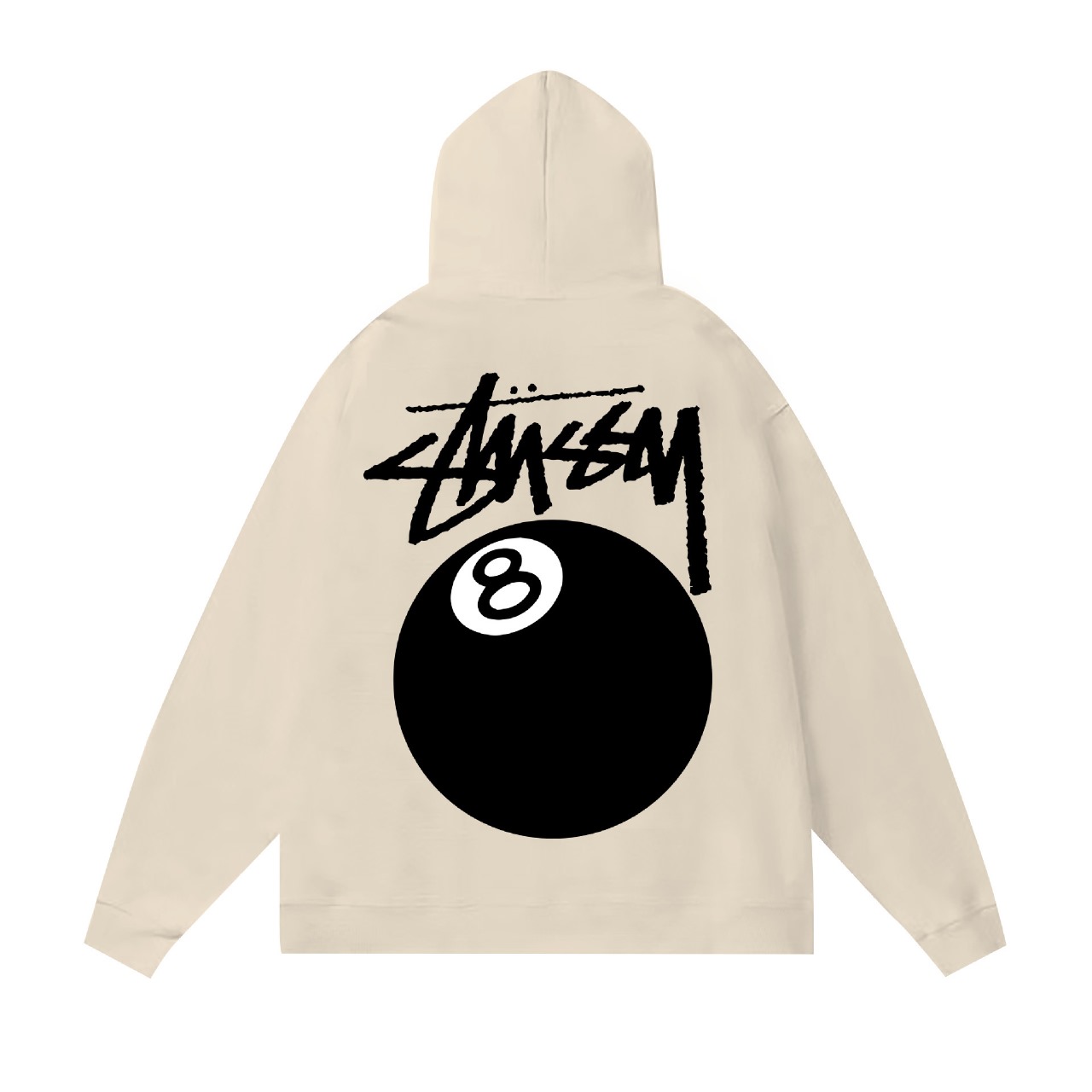 Stussy 8-Ball Hoodie KHAKI