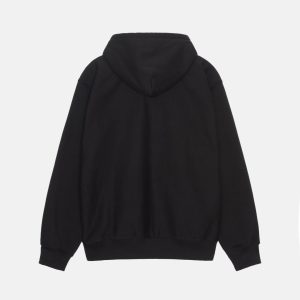 WEB ZIP HOODIE BLACK